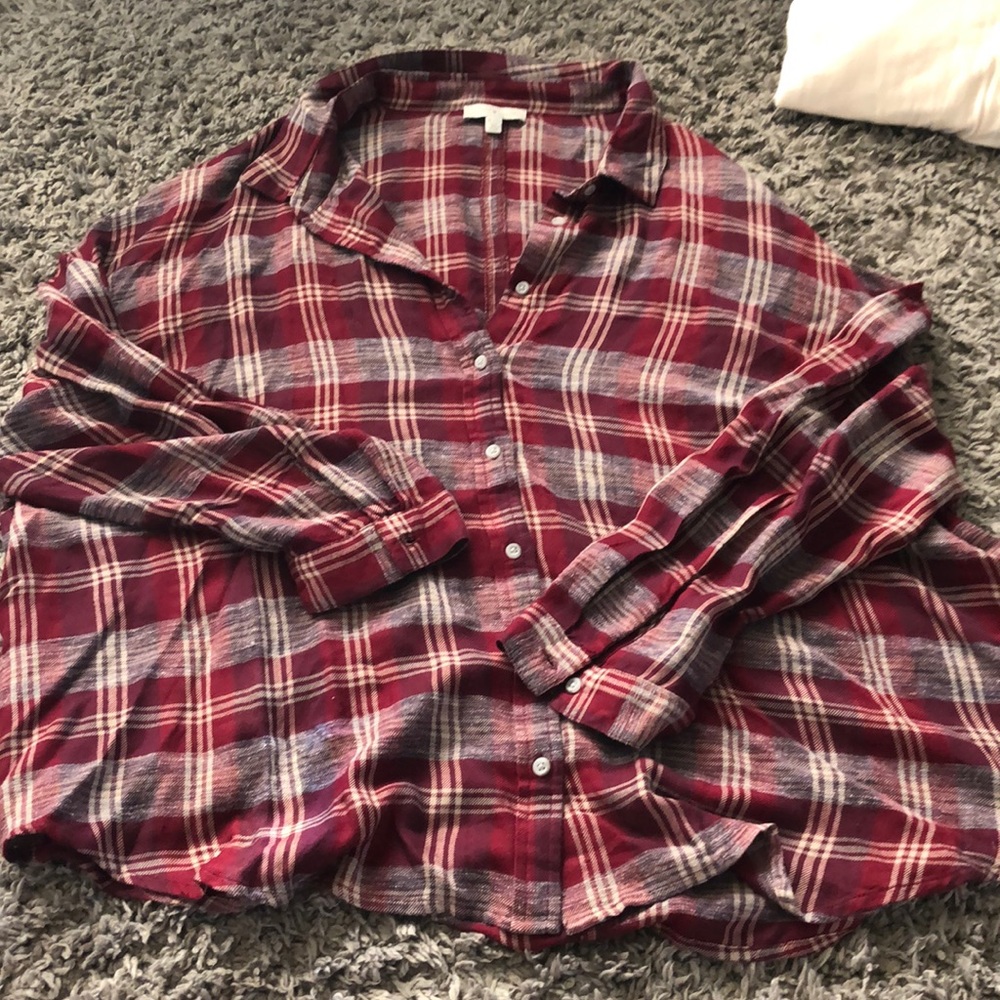 crop top flannel